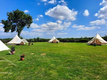 the bell tents