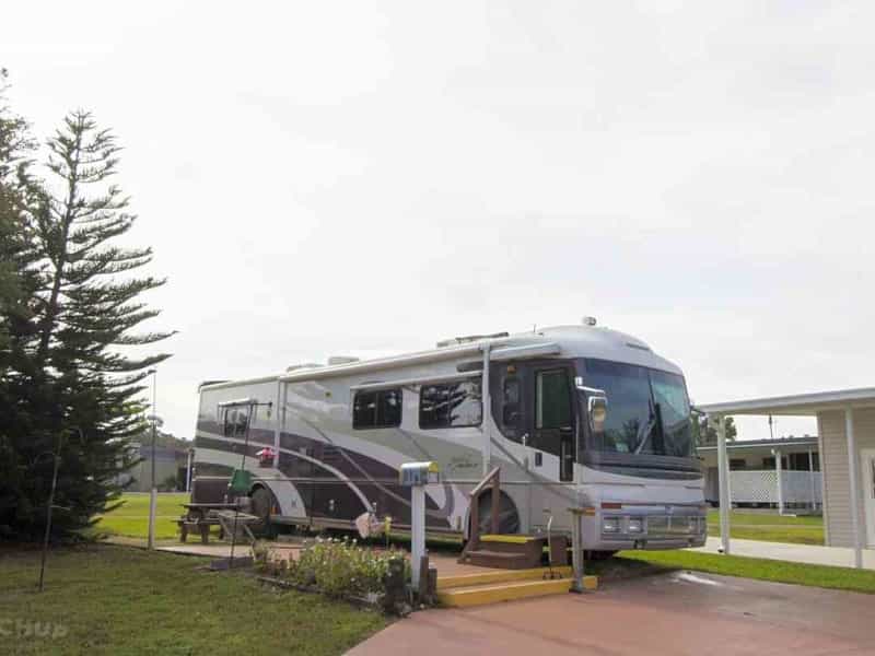 A huge US-style RV