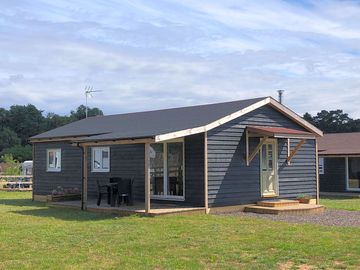 Self-catering Nightjar Lodge sleeps 4 adults and has all your holiday needs.
