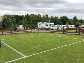 Grass pitches with electric