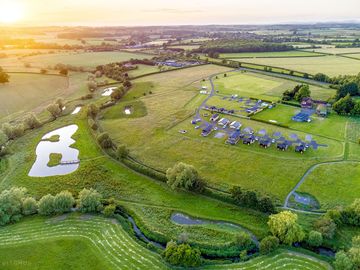 Beautiful Aerial view of Bowbrook Caravan and Camping. (added by manager 25 Jul 2022)
