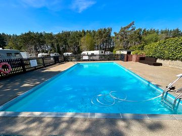 Heated outdoor pool