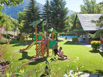 Playground next to the swimming pool