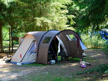 Spacious grass pitches