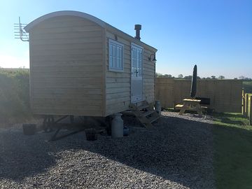Shepherd's hut exterior
