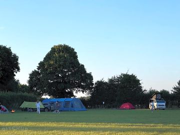 View over campsite