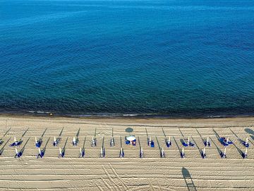 Aerial view of the beach