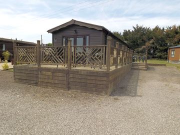 Ample parking next to the lodge