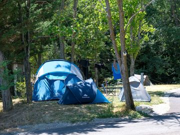 Pitches shaded by trees