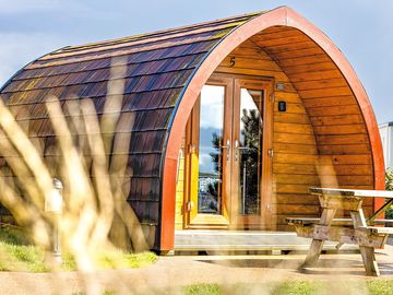 Exterior of camping pods