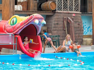 Pool with slide