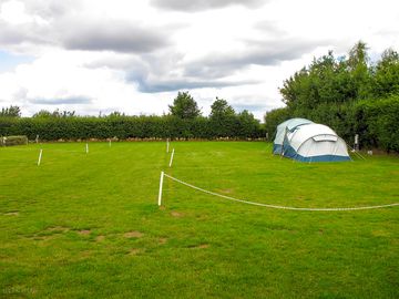 Grass pitch with electric hook up