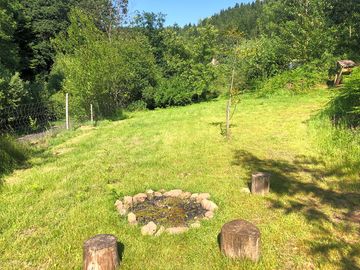 Pitches near the firepit and water point