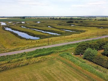 Neighboring wetlands. we have built our own onsite bird hide to view the wetlands!