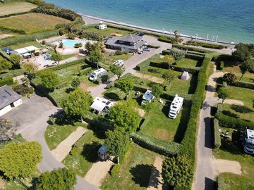 Aerial view of the pitches