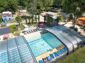 Vue ensemble du camping