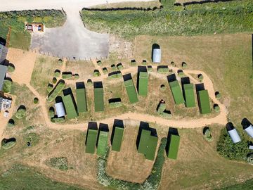 Aerial view of the site
