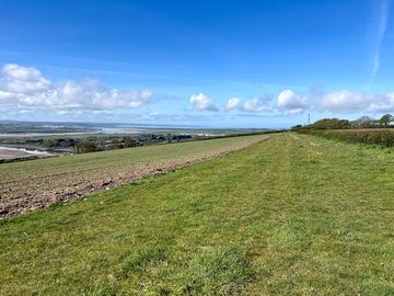 This is your grass strip that runs along the top of the field with 180 degree panoramic views.