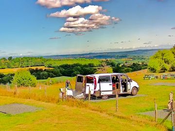 All weather hardstanding small campervan pitch