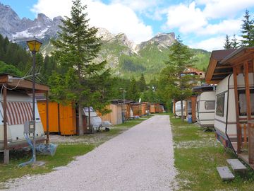Pitches with mountain views