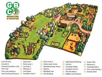 Map of the site