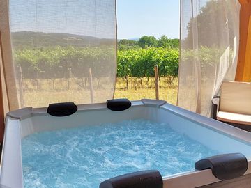 Exclusive-use hot tub