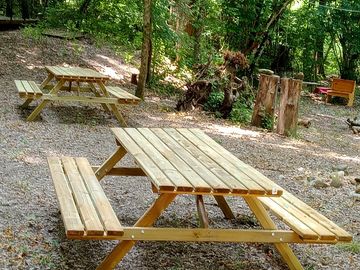 Picnic tables