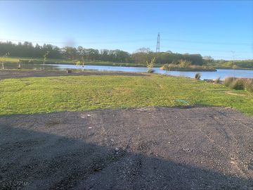 Pitch with lake view