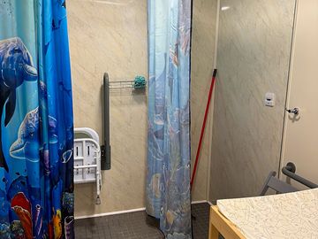 Disabled access shower