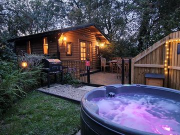 Lion's house hot tub