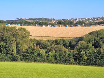 Campsite from across the valley