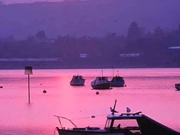 Sunset ovder estuary