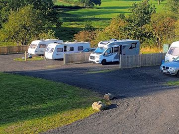 Happy caravaners at willentree