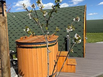 Woodfired hot tub