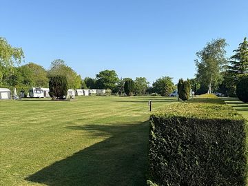 Spacious pitching field