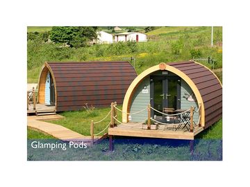 Glamping pods exterior