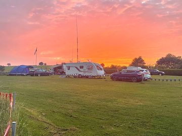 Sunset in the van field
