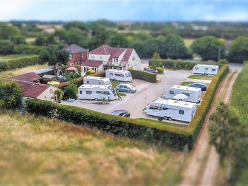 Sunnyside touring caravan site - aerial view