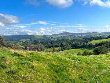 Pitch on the mountain with stunning countryside views