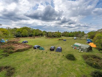 Spacious grass pitches