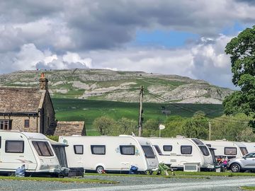 Great view from the touring pitches