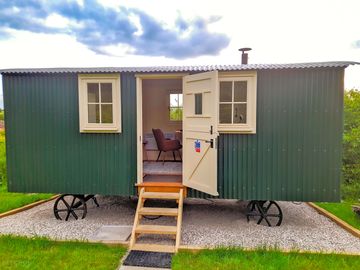 Shepherd's hut exterior