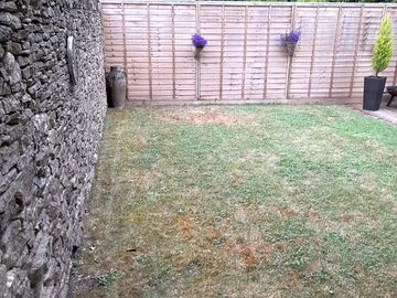 Grass tent area