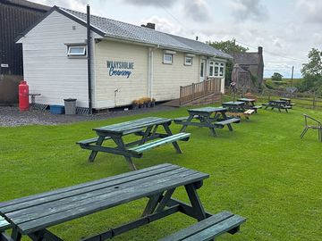 Our on-site cafe and seating area