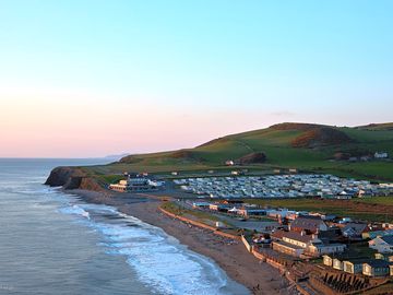 View of aber bay and the site