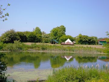 Lakeside glamping