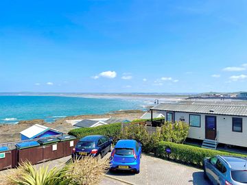 Sea front location at beachside holiday park