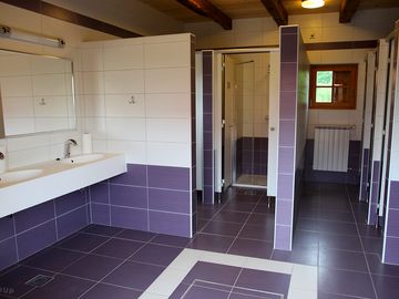 The toilet block