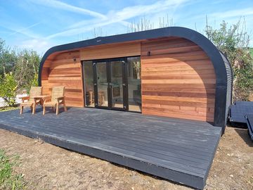 Camping pod exterior