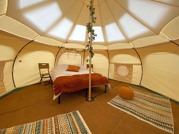 Stargazing tent interior